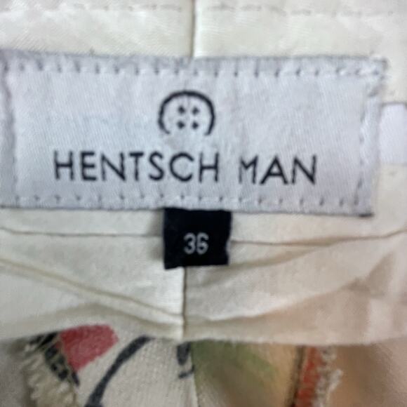 Hentsch Man Shorts Mens 36 Colorful Art Retro City Print Pastel Busy - Picture 3 of 9